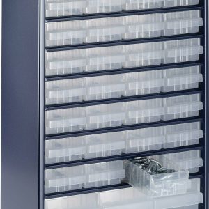 raaco Szafka z szufladami (D x S x W) 150 x 306 x 552 mm Ilość przegród: 40 zmienny podział Opis 1 szt. raaco Szafka z szufladami (D x S x W) 150 x 306 x 552 mm Ilość przegród: 40 zmienny podział Opis 1 szt.