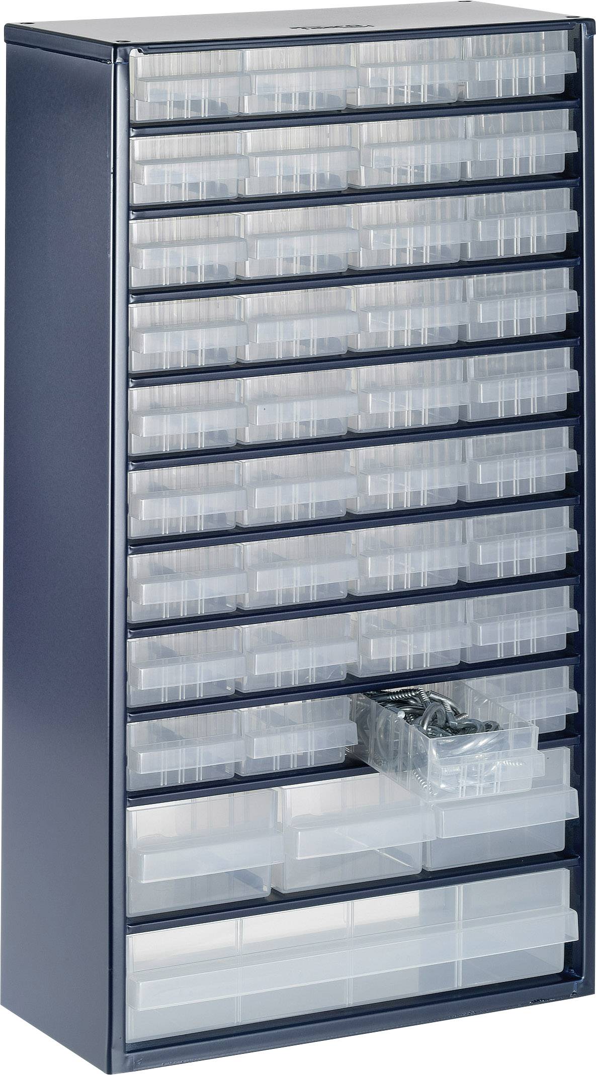 raaco Szafka z szufladami (D x S x W) 150 x 306 x 552 mm Ilość przegród: 40 zmienny podział Opis 1 szt. - obrazek 1