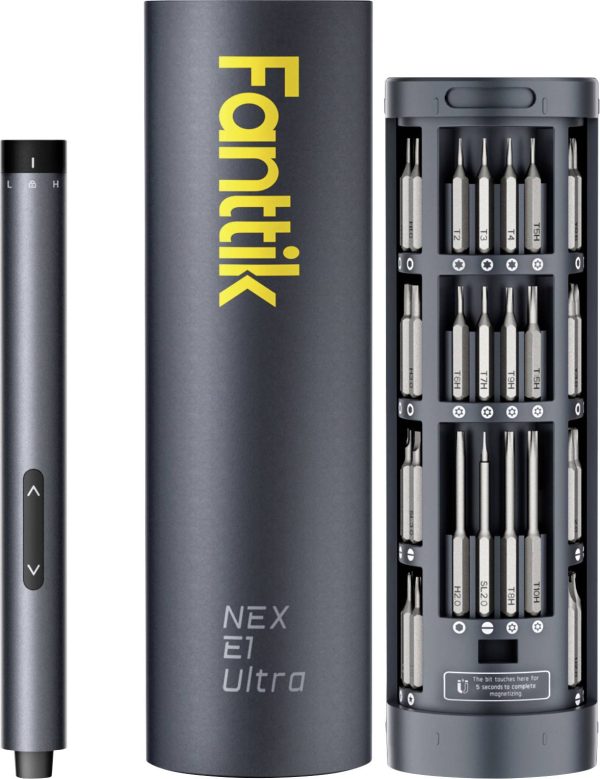 Śrubokręt akumulatorowy Fanttik 50 in 1 E1 Ultra 3.7 V 350 mAh Zawiera pudełko do przechowywania, zaw. lampę akumulatoro