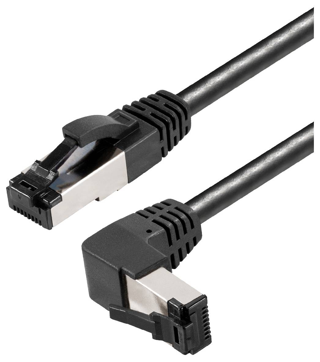 kabel LAN Maxtrack TI49-2L, 1 szt., RJ45, CAT 8.1, S/FTP, 2 m, czarny - obrazek 1