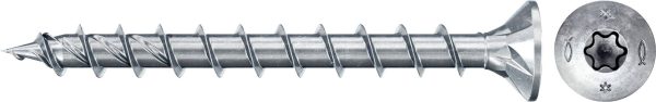 Fischer 670452 Power-Fast II Wkręt z łbem płaskim 6 mm 50 mm Profil T stal cynkowany galwanicznie 100 szt.