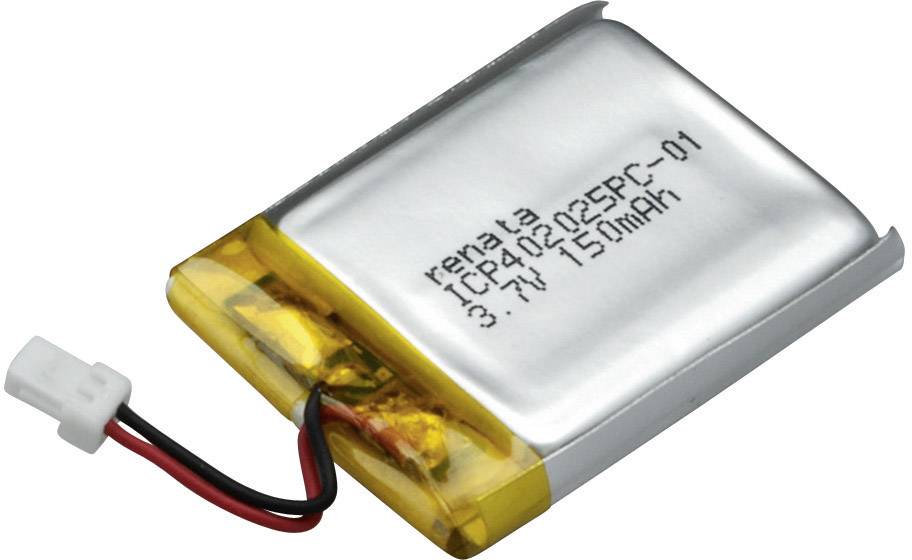 Akumulator specjalny Renata 100644, LiPo, 155 mAh, 3.7 V, 1 szt. - obrazek 1