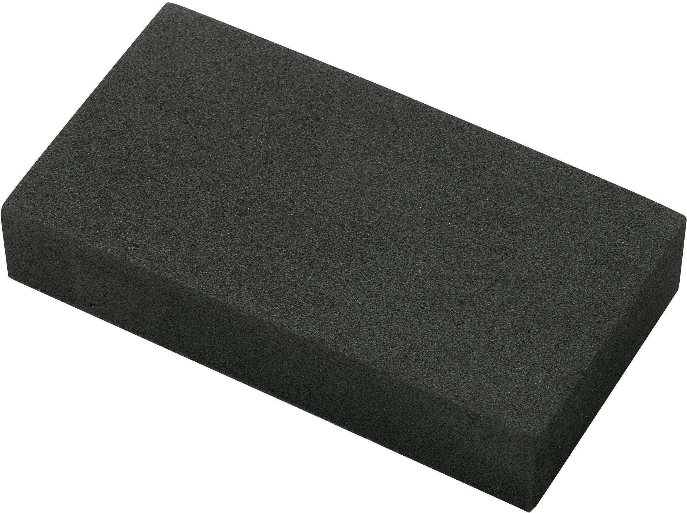 TRU COMPONENTS Blok pianki gumowej samoprzylepne EVA czarny (D x S x W) 95 x 49 x 19 mm 1 szt. - obrazek 1