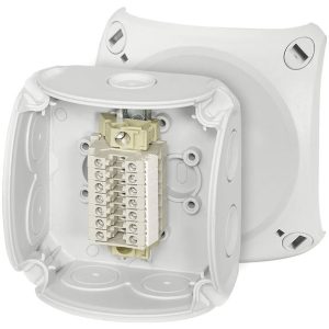 Hensel 62000173 Rozdzielacz instalacyjny RK 0207 T, 93 mm x 93 mm x 62 mm, 1 szt. Hensel 62000173 Rozdzielacz instalacyjny RK 0207 T, 93 mm x 93 mm x 62 mm, 1 szt.