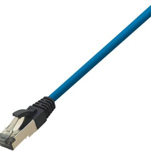 kabel LAN LogiLink CQ8026S, 1 szt., RJ45, CAT 8.1, S/FTP, 0.50 m, niebieski kabel LAN LogiLink CQ8026S, 1 szt., RJ45, CAT 8.1, S/FTP, 0.50 m, niebieski