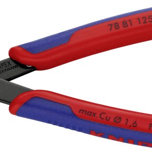 Szczypce do PCB Knipex Super-Knips 78 81 125, 125 mm, 64 HRC, dla elektroników i mechaników Szczypce do PCB Knipex Super-Knips 78 81 125, 125 mm, 64 HRC, dla elektroników i mechaników
