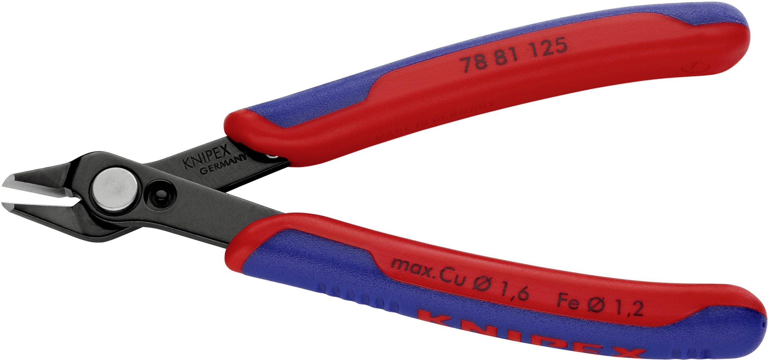 Szczypce do PCB Knipex Super-Knips 78 81 125, 125 mm, 64 HRC, dla elektroników i mechaników - obrazek 1