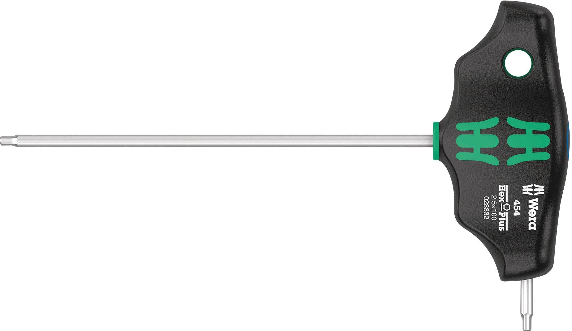 Wera 454 Wkrętak imbusowy Wielkość klucza: 2.5 mm Długość końcówki: 100 mm - obrazek 1