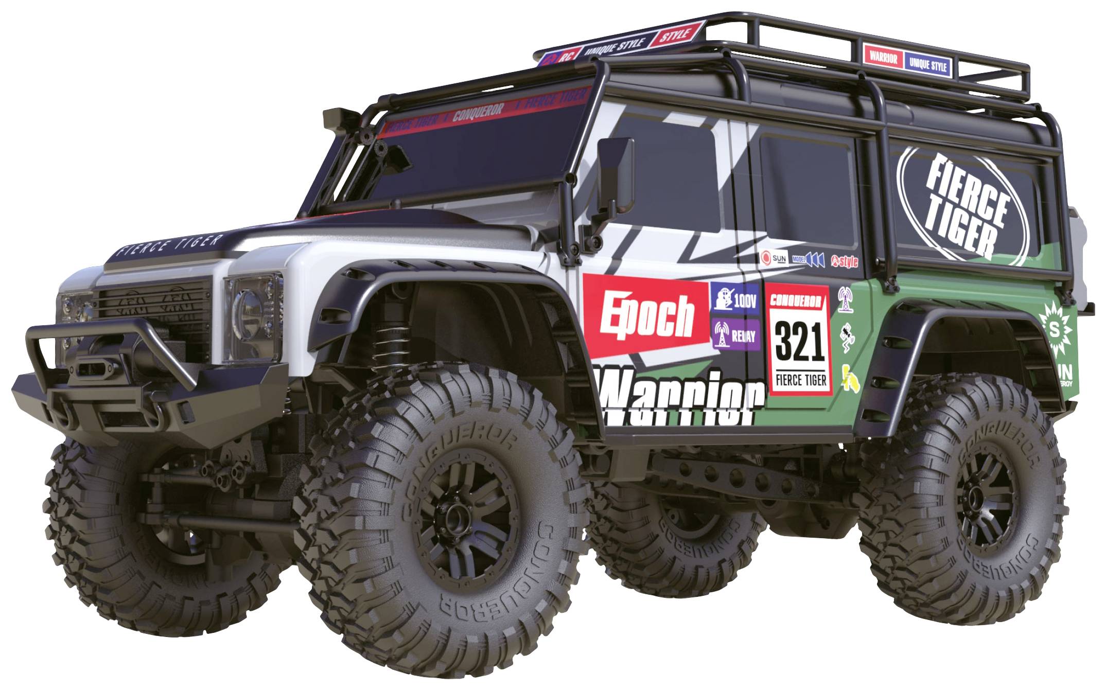 Amewi Dirt Climbing Fierce Tiger Szczotkowy 1:10 Model samochodu RC Elektryczny Crawler Napęd na wszystkie koła RtR 2,4 - obrazek 1