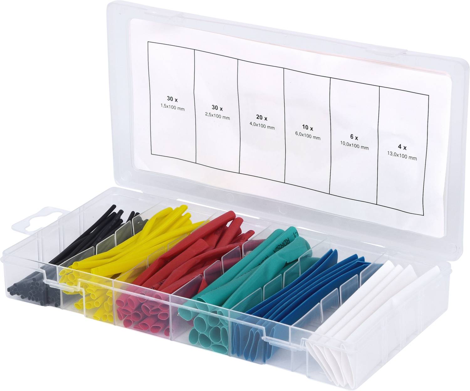 KS Tools 970.0540 Zestaw rurek termokurczliwych 970.0540, 2:1, 100 części - obrazek 1