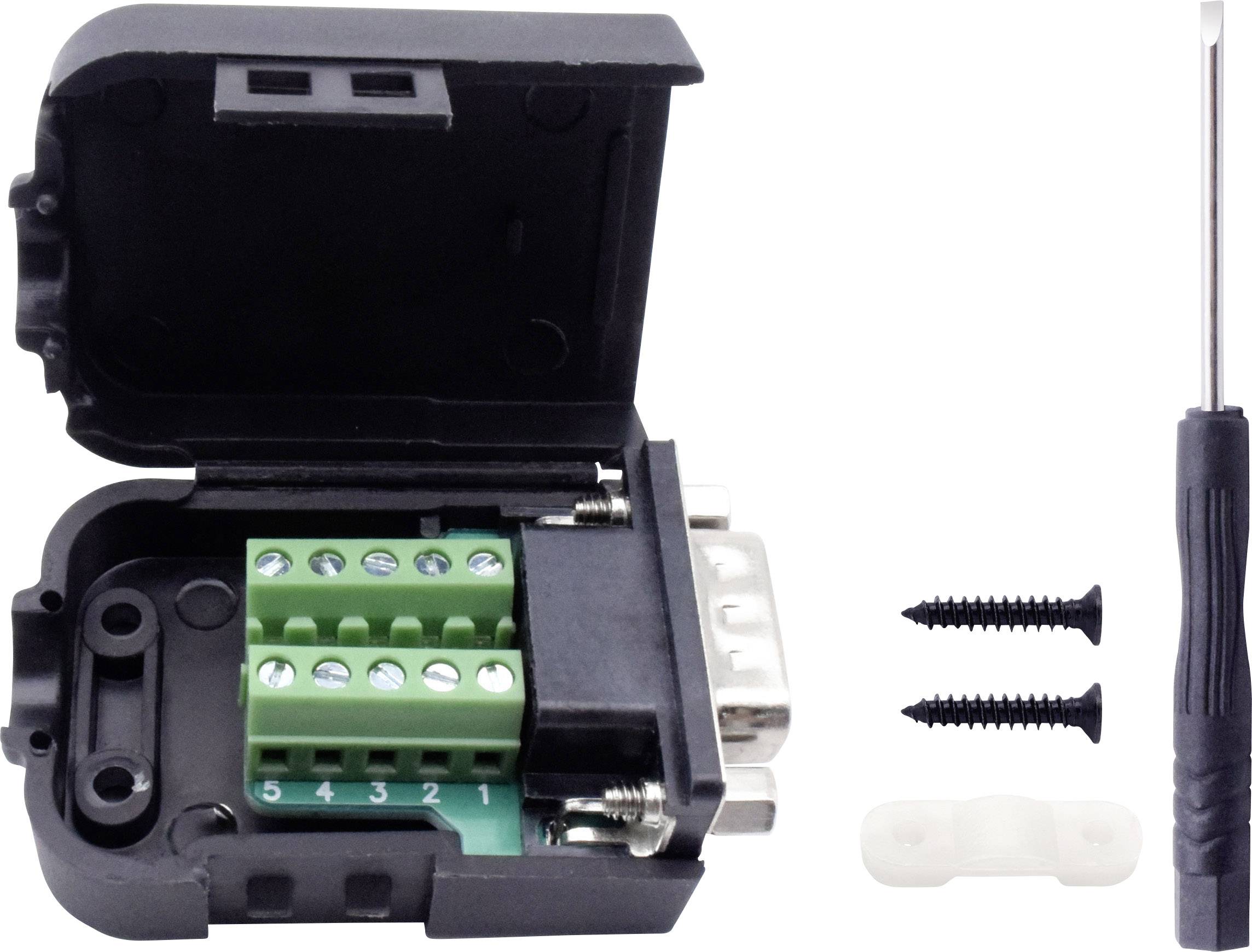 TRU COMPONENTS T190C4090 Złącze męskie do zabudowy D-Sub, rzędy: 2, styki: 9, 1 szt. - obrazek 1
