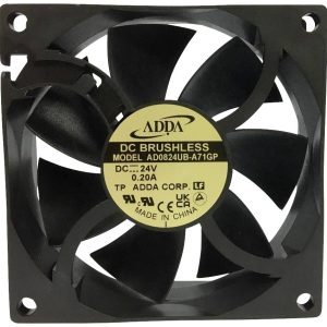 Wentylator osiowy ADDA AD0824UB-A71GP, 24 V/DC, (D x S x W) 80 x 80 x 25 mm Wentylator osiowy ADDA AD0824UB-A71GP, 24 V/DC, (D x S x W) 80 x 80 x 25 mm