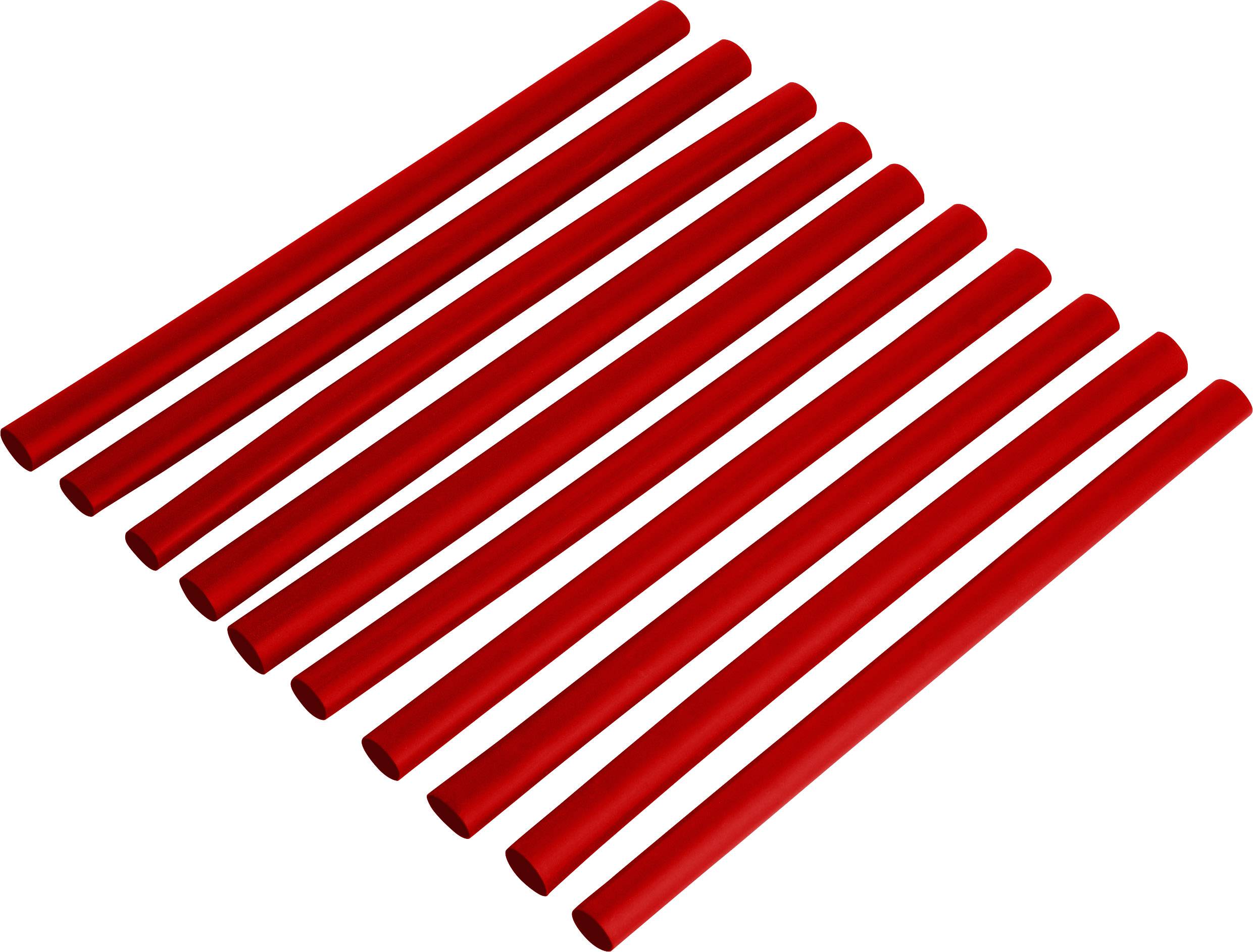 Zestaw rurek termokurczliwych DSG Canusa 2810024302CO, czerwony, 2.40 mm, Współczynnik skurczu:2:1, 10 szt. - obrazek 1