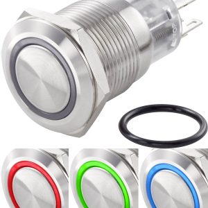 TRU COMPONENTS TC-7494632 Przełącznik wciskany, wandaloodporny TC-LAS1-AGQ-11ZE/42RGB/, 19 mm, 250 V/AC, 3 A, 1 szt. TRU COMPONENTS TC-7494632 Przełącznik wciskany, wandaloodporny TC-LAS1-AGQ-11ZE/42RGB/, 19 mm, 250 V/AC, 3 A, 1 szt.