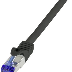 kabel LAN LogiLink C6A033S, 1 szt., RJ45, CAT 6a, S/FTP, 1.00 m, czarny kabel LAN LogiLink C6A033S, 1 szt., RJ45, CAT 6a, S/FTP, 1.00 m, czarny