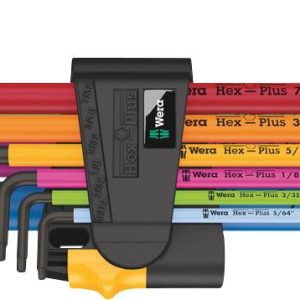 Wera 950/9 Hex-Plus Multicolour Imperial 2 wewnętrzny sześciokąt Zestaw kluczy trzpieniowych 9 szt. Wera 950/9 Hex-Plus Multicolour Imperial 2 wewnętrzny sześciokąt Zestaw kluczy trzpieniowych 9 szt.