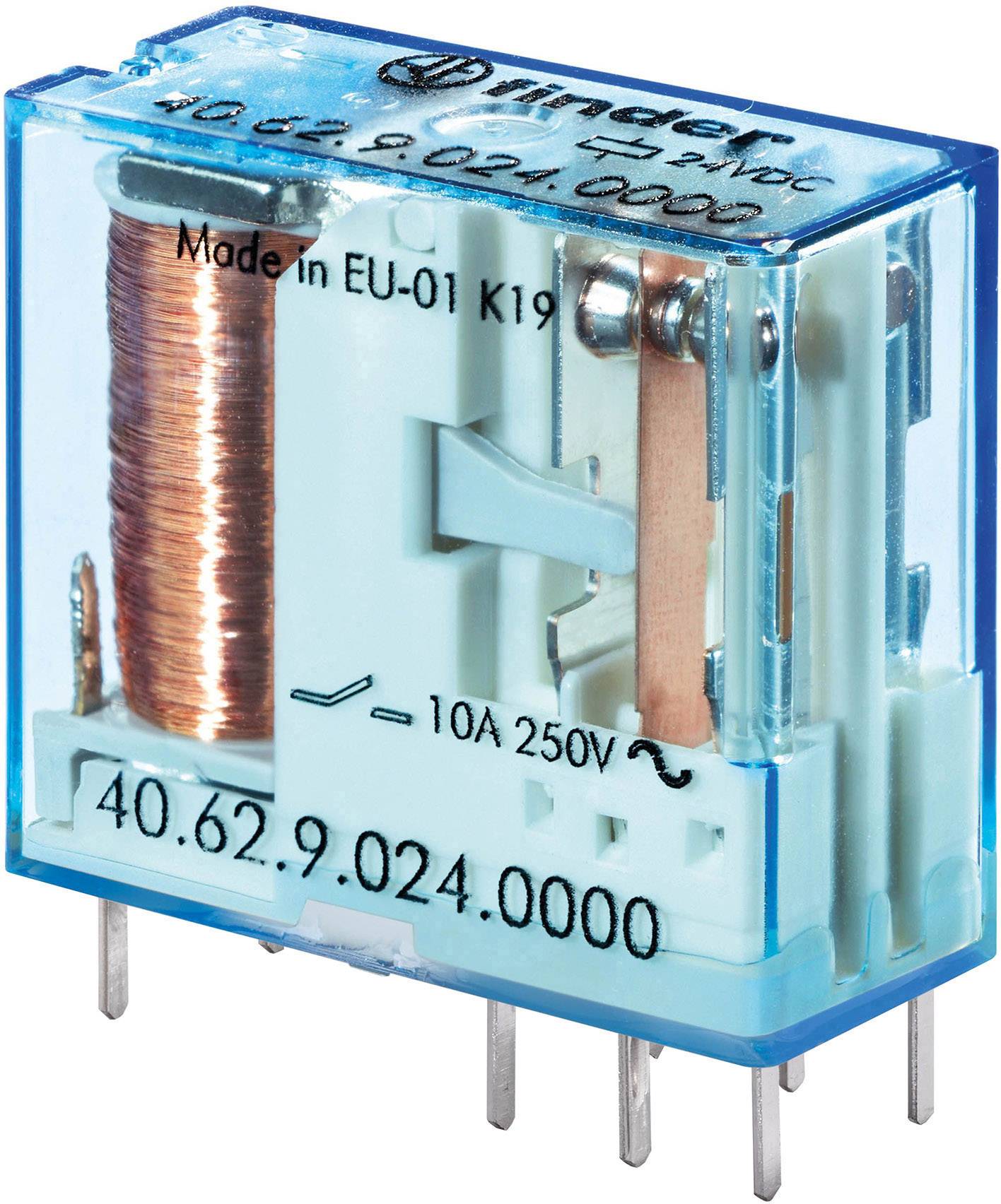 Finder 40.62.9.024.4000 Przekaźnik SMT 24 V/DC 10 A 2 zestyki przełączne 1 szt. - obrazek 1