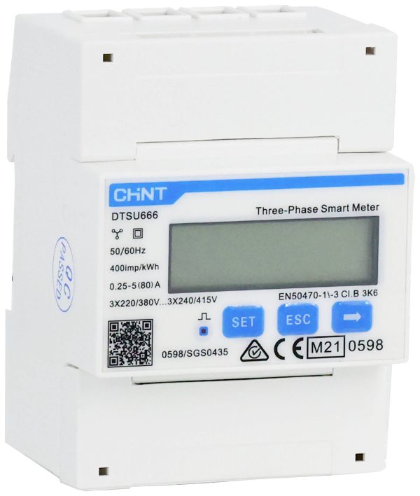 Chint G DTSU666-CT 3×230/400V 1.5(6)A RS485MID 319670 Licznik prądu trójfazowy cyfrowy Zezwolenie MID: tak 1 szt.
