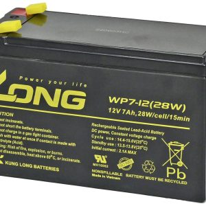 Akumulator ołowiowy Long WP7-12(28W)-M/F1 WP7-12(28W)-M/F1, AGM, 12 V, 7 Ah Akumulator ołowiowy Long WP7-12(28W)-M/F1 WP7-12(28W)-M/F1, AGM, 12 V, 7 Ah