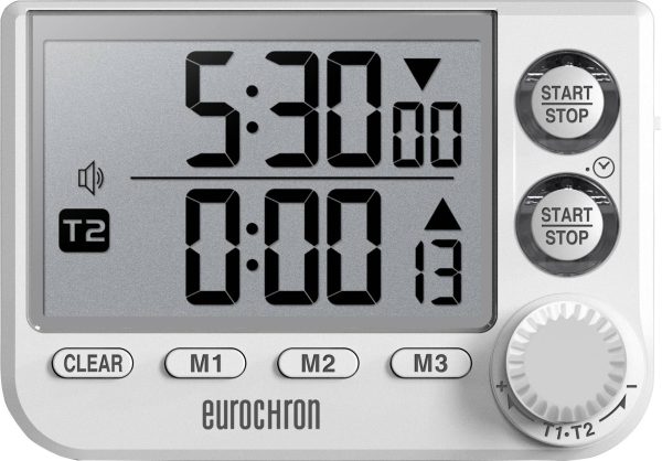 Timer Eurochron EDT 8002 cyfrowy biały