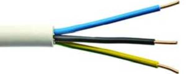 Przewód płaszczowy NYM-J 3×2,5 RG50, 3 G 2.5 mm², 50 m, szary