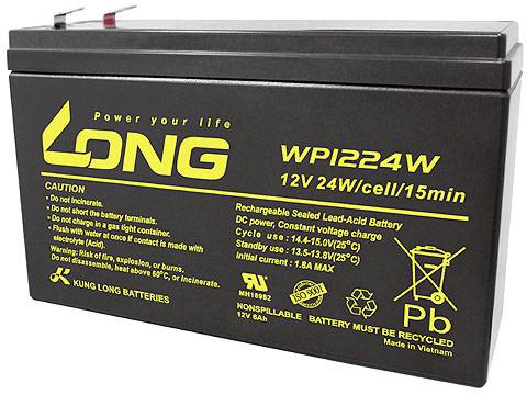 Akumulator ołowiowy Long WP1224W WP1224W, AGM, 12 V, 6 Ah - obrazek 1