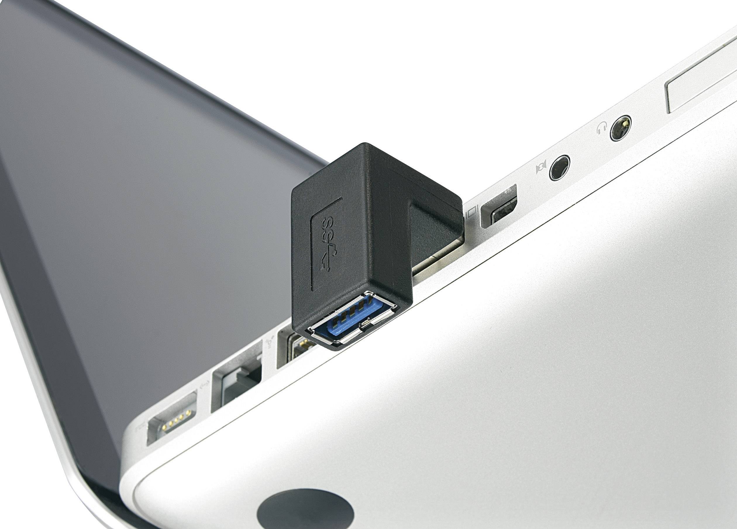 Renkforce USB 3.2 Gen 1 (USB 3.0) adapter [1x złącze męskie USB-A 3.2 (USB 3.0) - 1x złącze żeńskie USB-A 3.2 Gen 1 (USB - obrazek 1