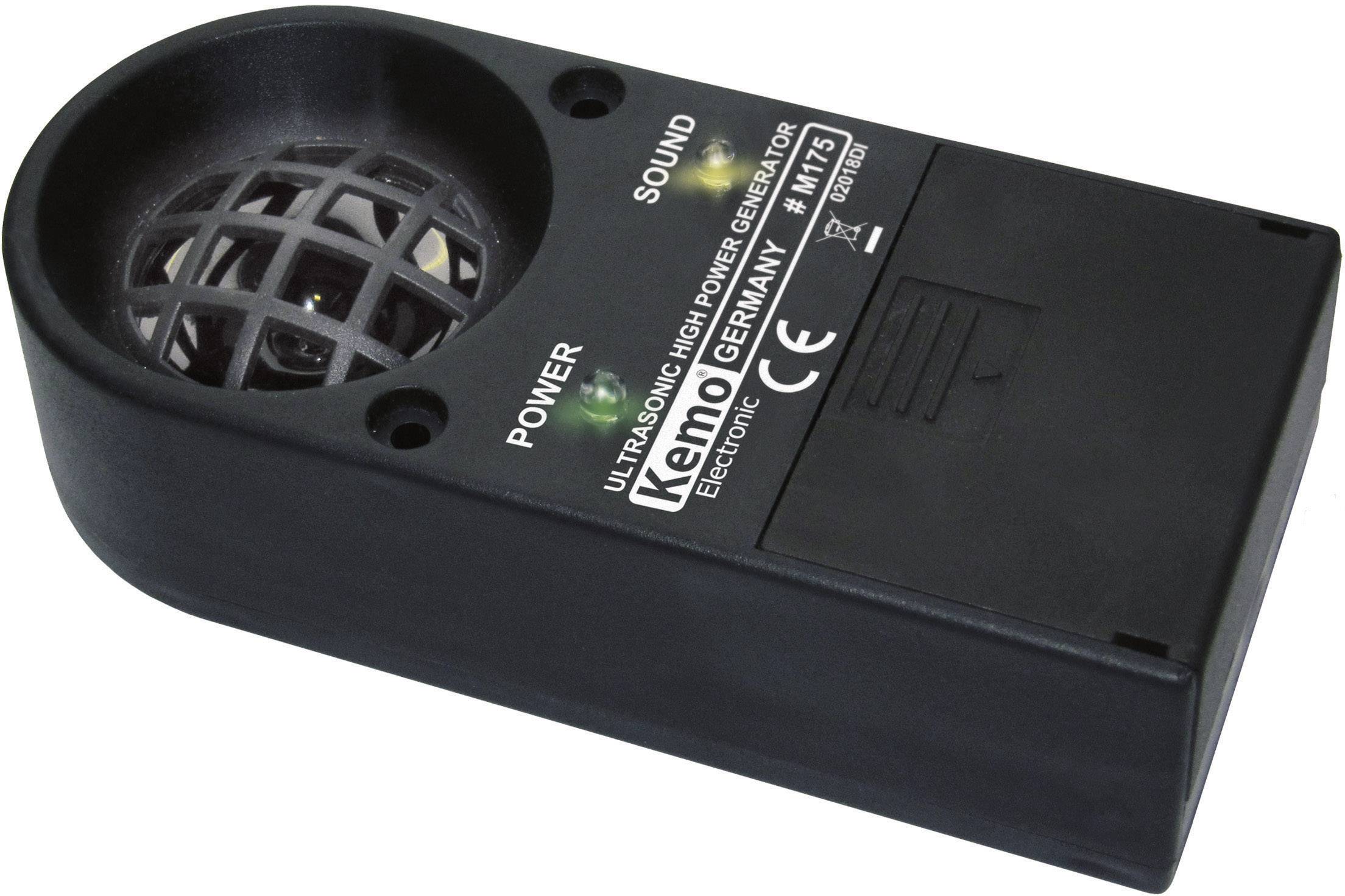 Odstraszacz ultradźwiękowy Kemo M175, 7-38 kHz, 12-13,8V odstr.ptaki, owady, nornice, krety - obrazek 1