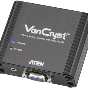 Przejściówka, konwerter VGA, Jack na HDMI ATEN VC180, [Złącze VGA, jack 3,5 mm – Złącze HDMI]