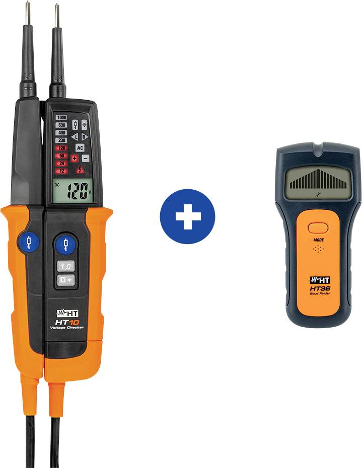 Zestaw próbnik napięcia i skaner ścienny HT Instruments HT10 + HT36 CAT IV 1000 V - obrazek 1