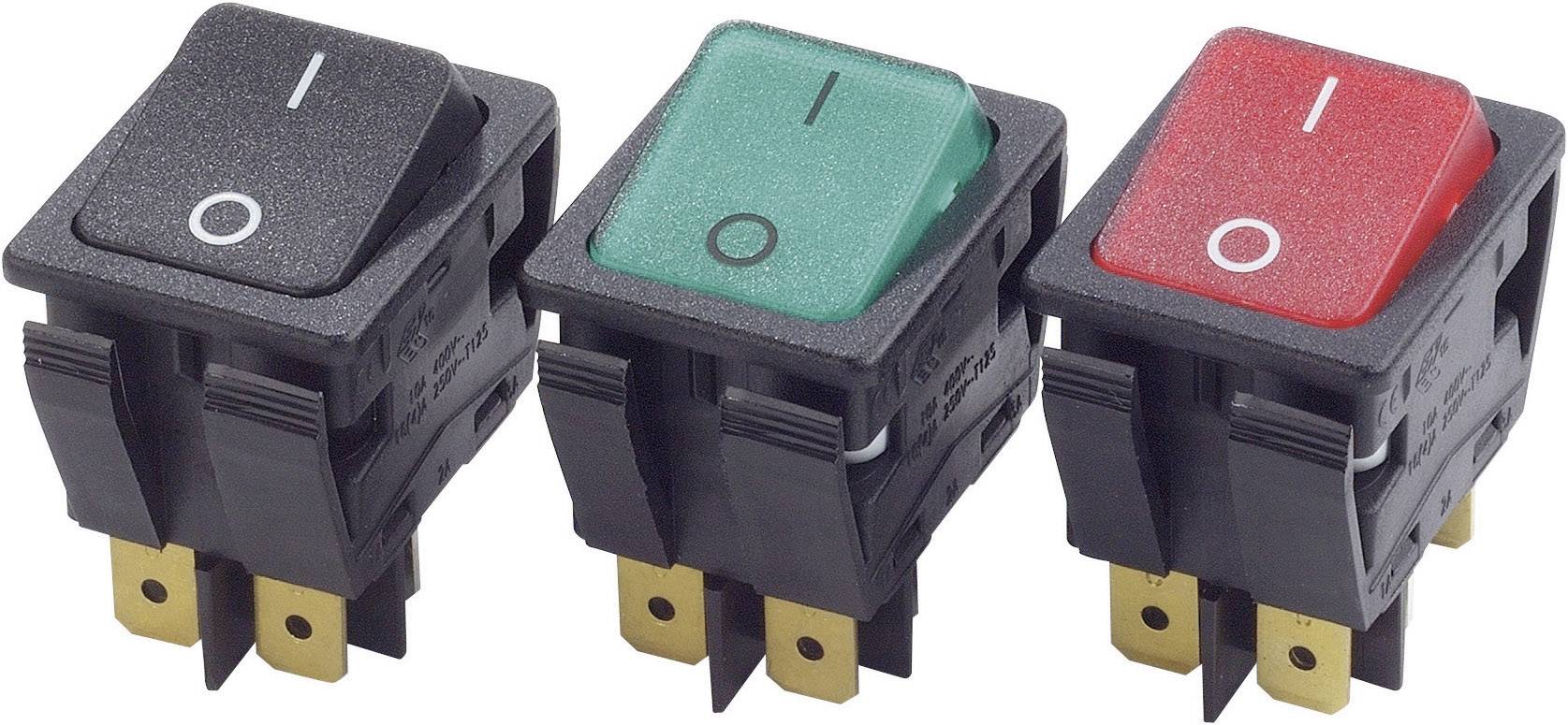 Przełącznik kołyskowy Arcolectric (Bulgin Ltd.) C6053ALNAH, 230 V/AC, 16 A, 2 x wył/wł, zatrzask, 1 szt. - obrazek 1