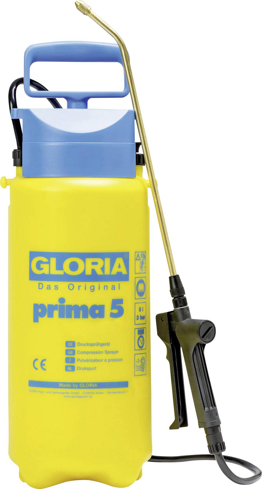 Opryskiwacz ciśnieniowy Gloria Haus und Garten prima 5 - obrazek 1
