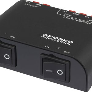SpeaKa Professional 2 Porty Przełącznik do głośników złącze klemowe metalowa obudowa czarny SpeaKa Professional 2 Porty Przełącznik do głośników złącze klemowe metalowa obudowa czarny