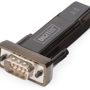 adapter USB 2.0, podłączenie szeregowe Digitus DA-70167 [1x złącze męskie USB-A 2.0 – 1x złącze męskie D-SUB 9-pin]