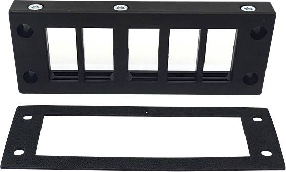 TRU COMPONENTS DVK 24/10 Listwa przepustów kablowych Maksymalna średnica mocowania 16 mm poliamid czarny 1 szt. - obrazek 1