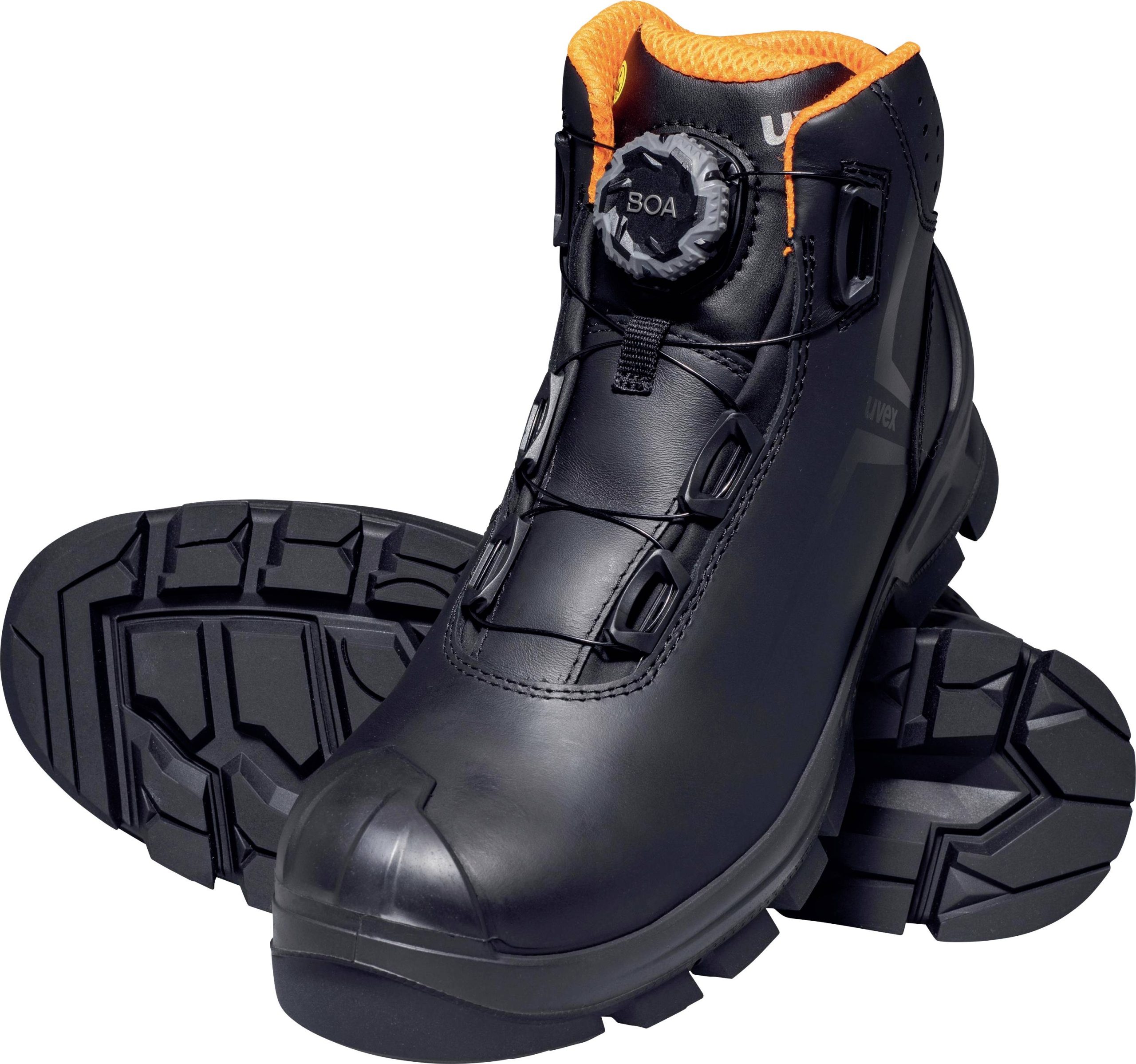 uvex 2 MACSOLE BOA 6532243 Buty ochronne S3 Rozmiar buta (EU): 43 czarny, pomarańczowy 1 par(a) - obrazek 1