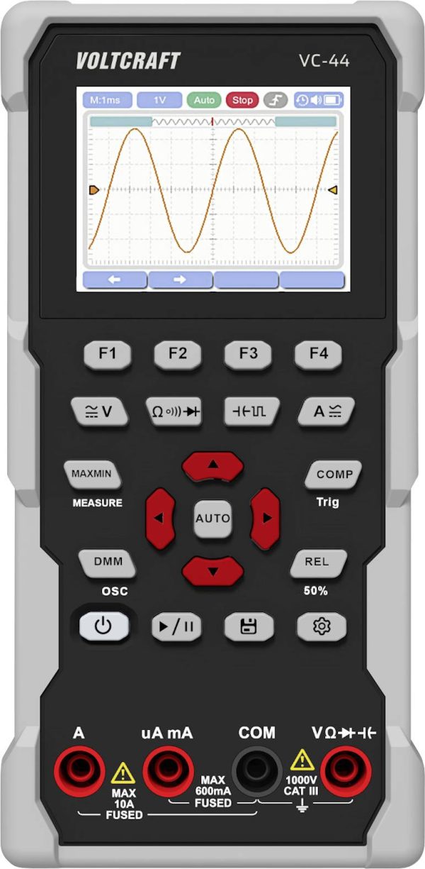 VOLTCRAFT VC-44 Multimetr cyfrowy CAT III 1000 V Wyświetlane liczby: 20000