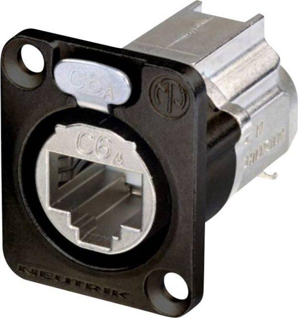 Neutrik NE8FDX-Y6-B złącze żeńskie proste RJ45 Neutrik NE8FDX-Y6-B NE8FDX-Y6-B złącze żeńskie proste Ilość styków: 8P8C
