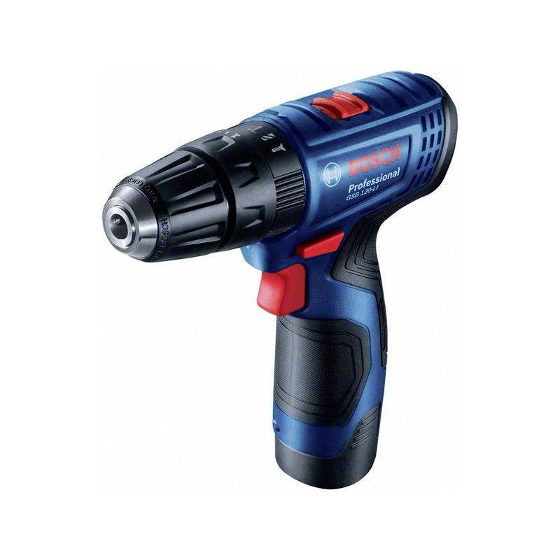 Wiertarko-wkrętarka akumulatorowa Bosch Professional GSB 120-LI 06019G8100 12 V 2.0 Ah zaw. 2 akumulatory - obrazek 1