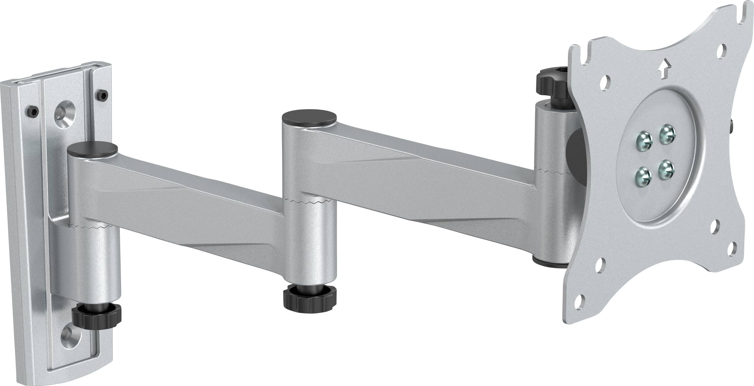 SpeaKa Professional Uchwyt ścienny do monitora SP-WMM-202 1 Wyświetlacz 33,0 cm (13") - 76,2 cm (30") srebrny Uchylny, P - obrazek 1