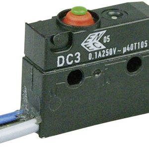 Mikroprzełącznik DC3C-C3AA 250 V/AC 0.1 A 1 x wł/(wł) ZF IP67 chwilowy 1 szt. Mikroprzełącznik DC3C-C3AA 250 V/AC 0.1 A 1 x wł/(wł) ZF IP67 chwilowy 1 szt.