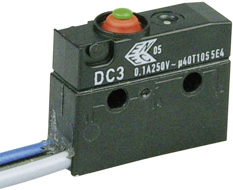 Mikroprzełącznik DC3C-C3AA 250 V/AC 0.1 A 1 x wł/(wł) ZF IP67 chwilowy 1 szt. - obrazek 1