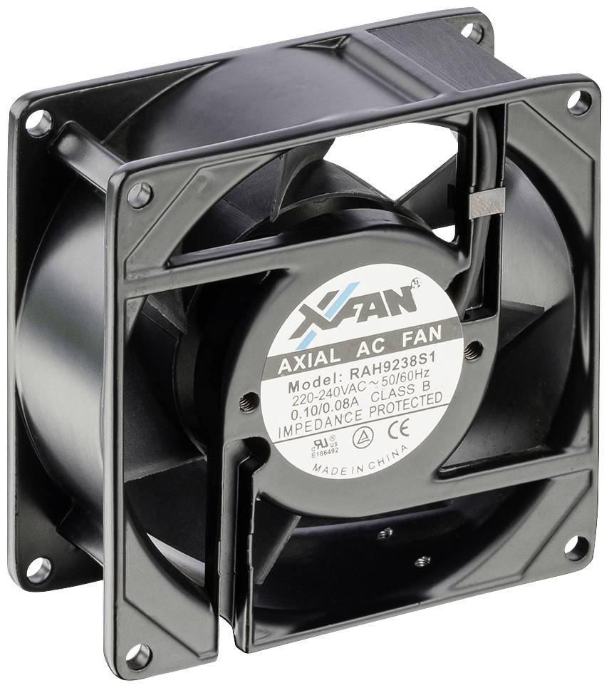 X-Fan RAH9238S1 Wentylator osiowy 230 V/AC 66 m³/h (D x S x W) 92 x 92 x 38 mm - obrazek 1