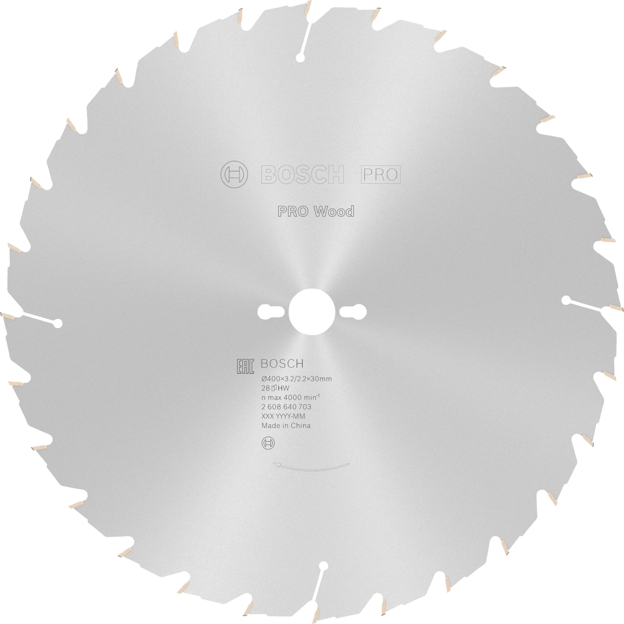 Tarcza tnąca z węglików spiekanych Bosch Accessories Construct Wood 400 x 30 x 3.2 mm 1 szt. - obrazek 1