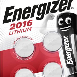 Ogniwo guzikowe CR 2016 Energizer CR2016 3 V 4 szt. 90 mAh litowe Ogniwo guzikowe CR 2016 Energizer CR2016 3 V 4 szt. 90 mAh litowe