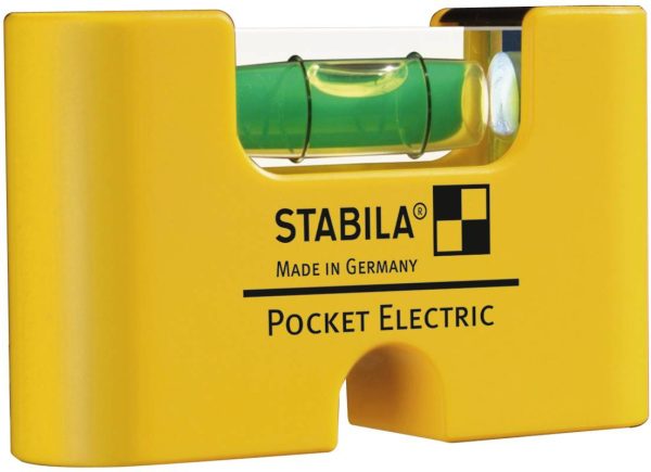 Poziomica kieszonkowa Stabila POCKET ELECTRIC 17775, Długość: 70 mm, Dokładność poziomowania: 1 mm/m
