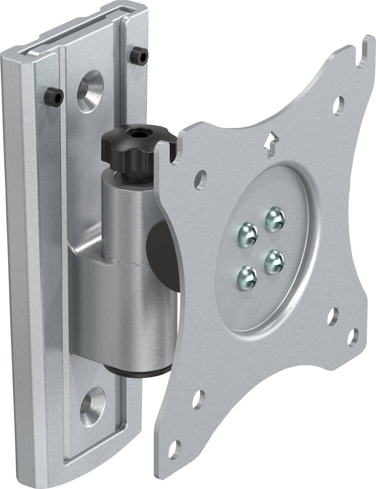 SpeaKa Professional Uchwyt ścienny do monitora SP-WMM-200 1 Wyświetlacz 33,0 cm (13") - 76,2 cm (30") srebrny Uchylny, P - obrazek 1