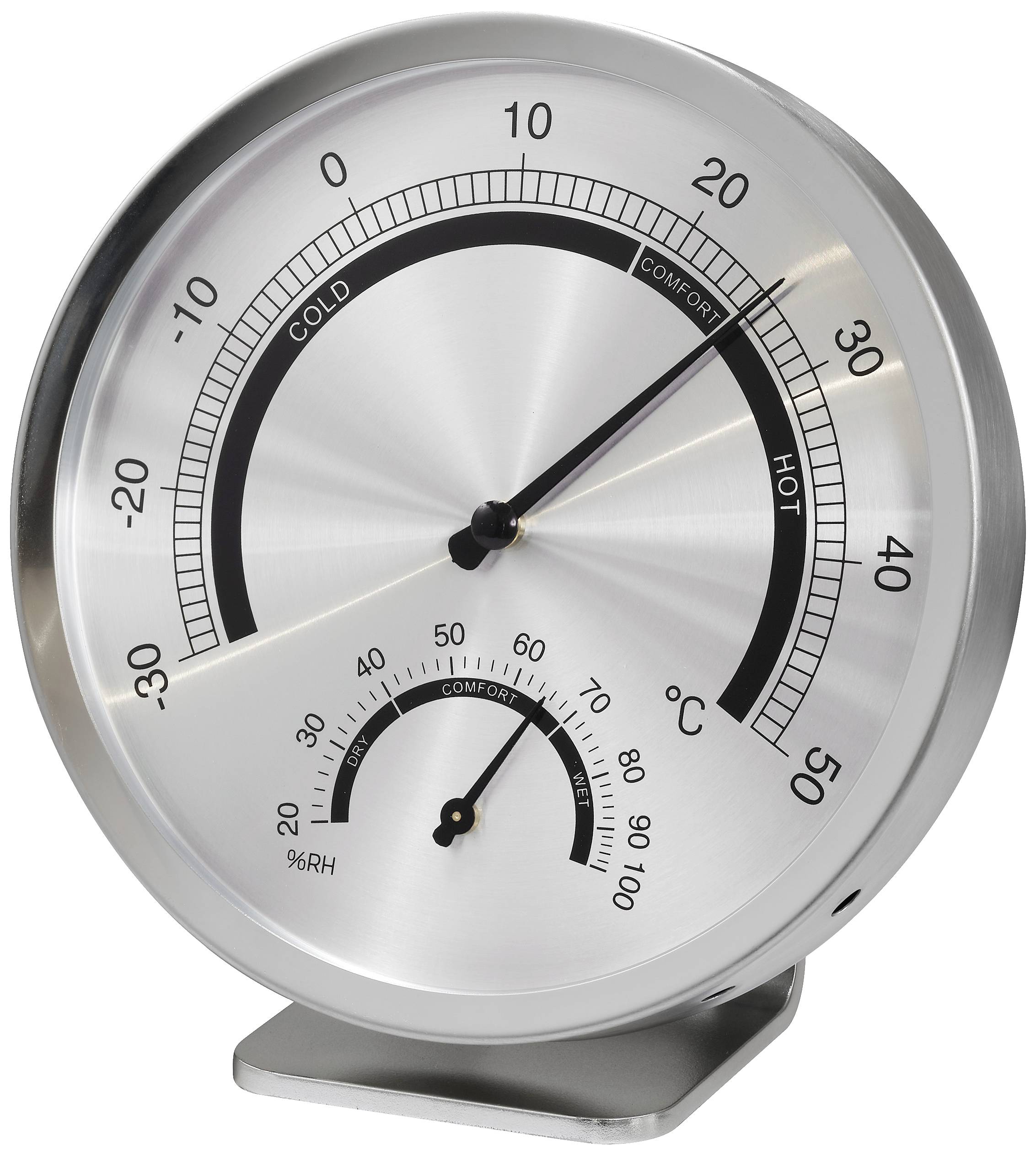 Termohigrometr srebrny 6034HIC - obrazek 1