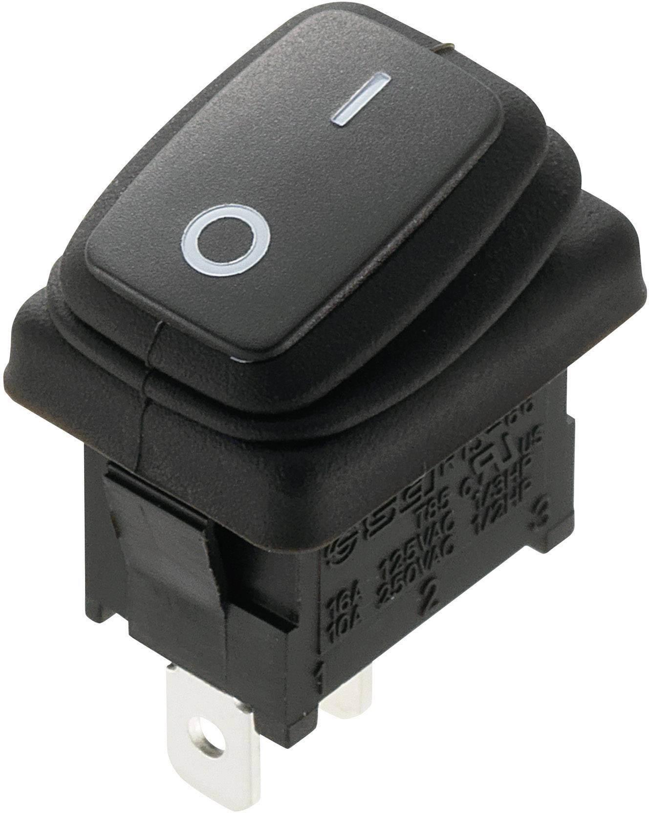 TRU COMPONENTS 1588062 Przełącznik kołyskowy TC-R13-66A8-02 250 V/AC 10 A 1 x wył/wł IP65 zatrzask 1 szt. - obrazek 1