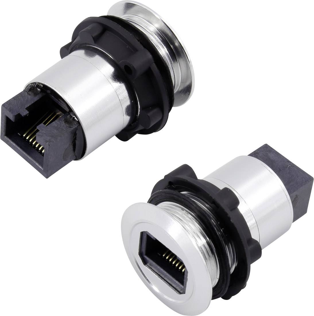 TRU COMPONENTS 1417396 Moduł złącza żeńskiego RJ45 RJ45-02, 1 szt. - obrazek 1
